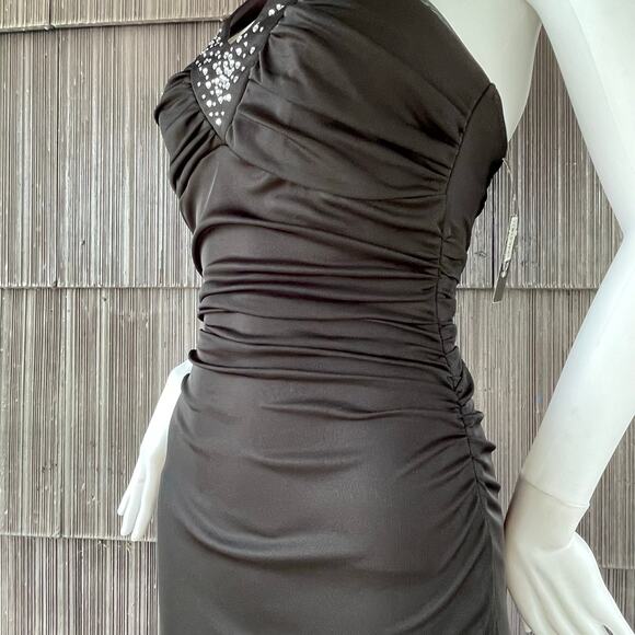 🔥NWT ($78) Trixxi Y2K Halter Diamond Accent Mermaid Dress Prom Evening Party S - Picture 6 of 16